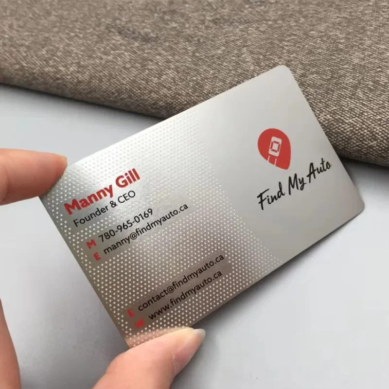 Shanghai Factory logo Embossed Cheap Custom Business Metal Card with Best Price