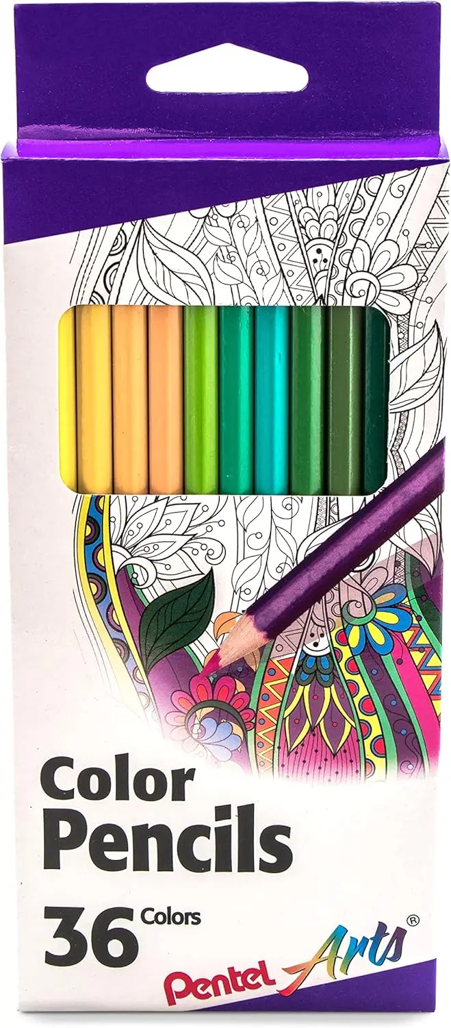 

36-Pack Assorted Color Pencils for Art and Drawing, Vibrant Colors, Smooth Laydown