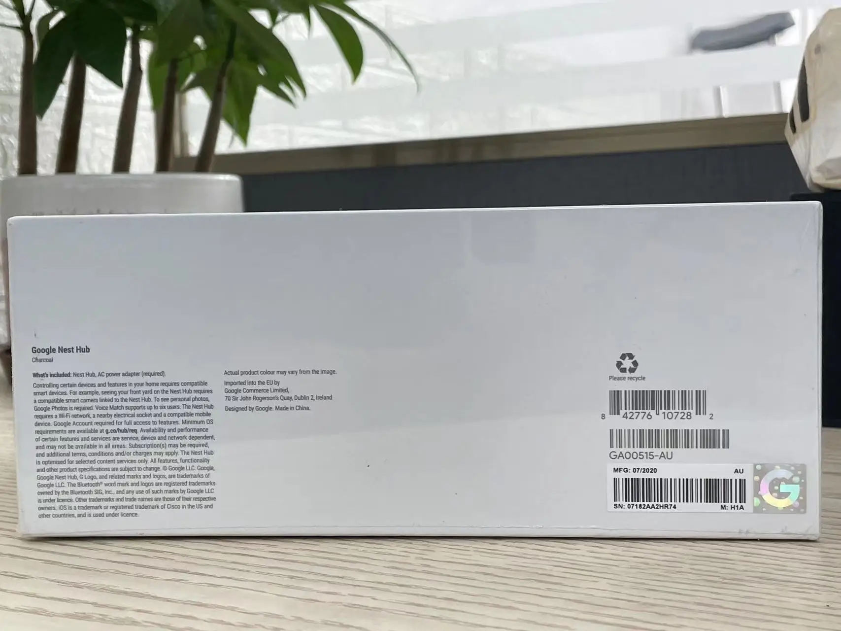 ZEARTSGoogle Nest Hub 2nd-gen smart speaker display home control Voice Enabled Smart Assistants（second hand 95%new without box ）