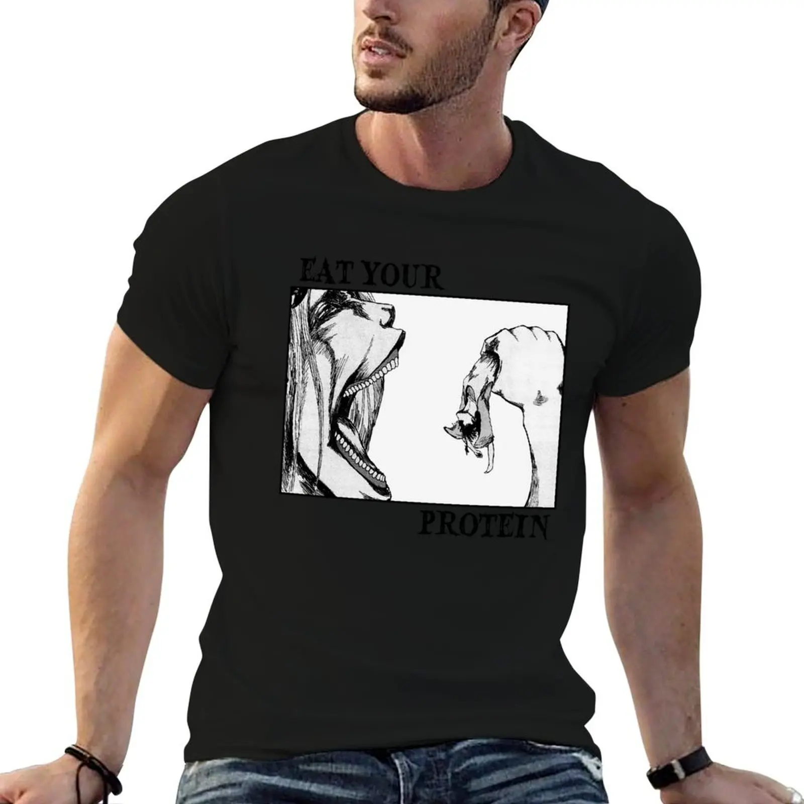 

Eat Your Protein T-Shirt t shirt man luxury funny t shirts cotton g man t shirts for men T-Shirt