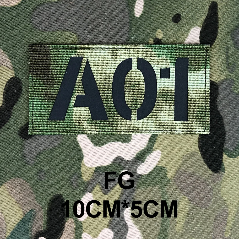 Custom Laser Cutting IR IFF Infrared Reflection Patch Radio Call Sign Name Tapes Black Letters image 3