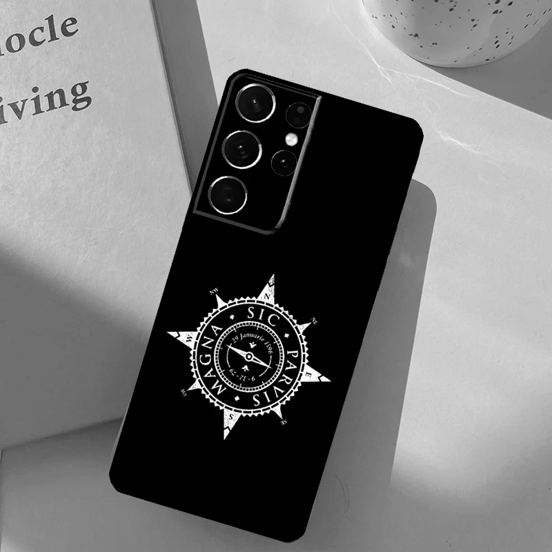 Sic Parvis Magna Uncharted Case For Samsung Galaxy S21 S22 Ultra S20 FE S8 S9 S10 Note 10 Plus Note 20 Ultra Cover