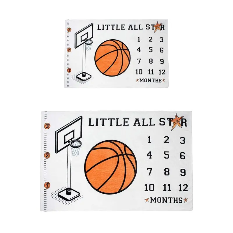 

Baby Boys Monthly Record Growth Milestone Blanket Newborn Photography Props Children Photo for Creative Background Cloth Infant