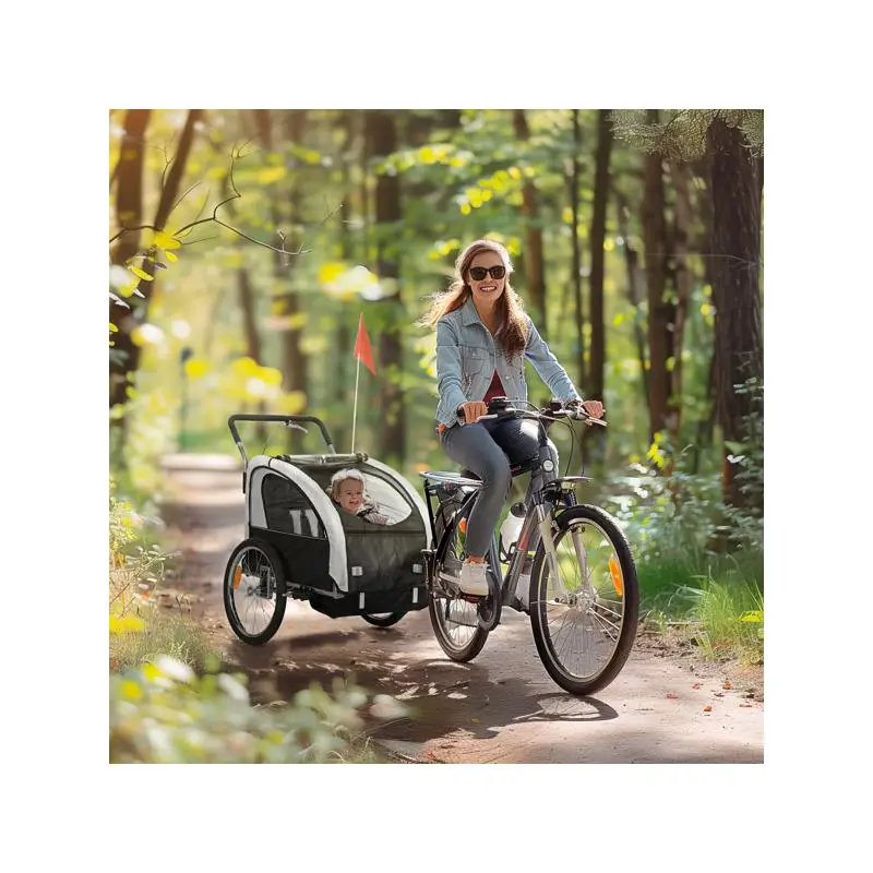 

Compact Bicycle Cargo Trailer for Easy Transport and Storage