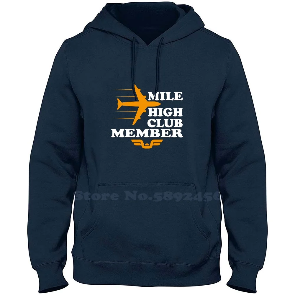 Mile High Club Member Fashion 100% cotton Hoodies High-Quality Sweatshirt