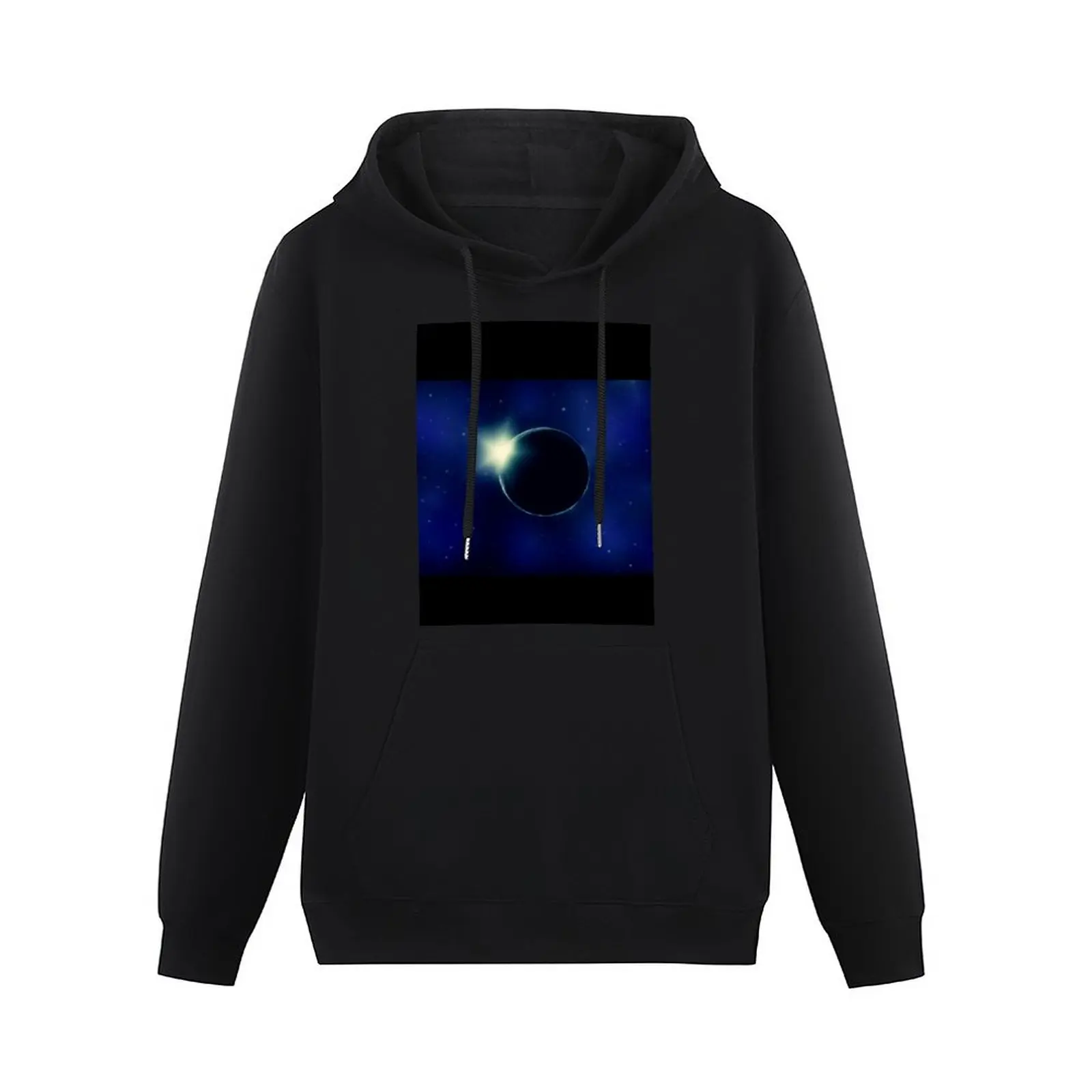 Blue Eclipse Pullover Hoodie men's sweat-shirt set men's winter sweater aesthetic clothing new features of hoodies & sweatshirts