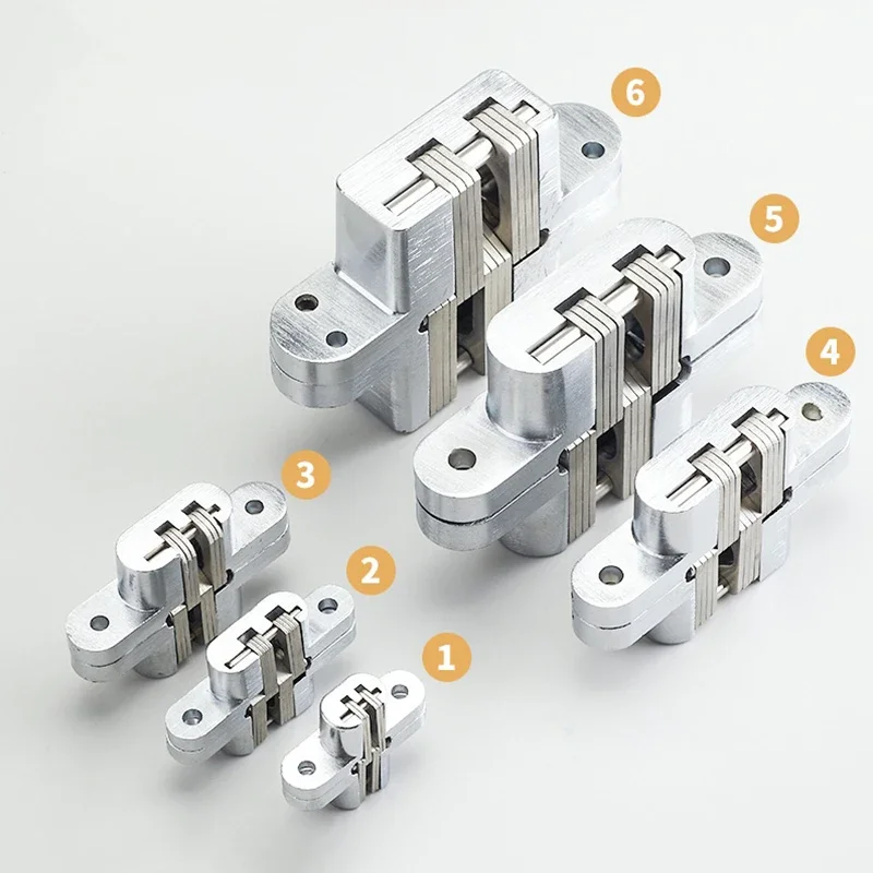 1 قطعة 304 الفولاذ المقاوم للصدأ مفصلات مخفية غير مرئية أخفى للطي عبر الباب المفصلي لأثاث المطبخ الأجهزة