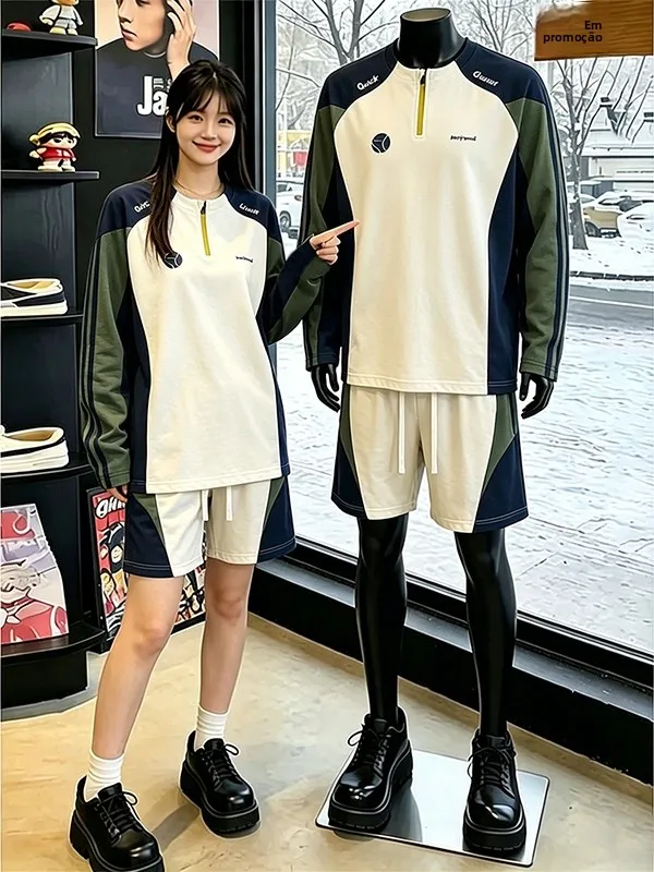 ensemble-de-sport-d'exterieur-pour-hommes-et-femmes-t-shirt-a-manches-longues-a-sechage-rapide-et-protection-solaire-avec-short-ensemble-complet-pour-le-cyclisme
