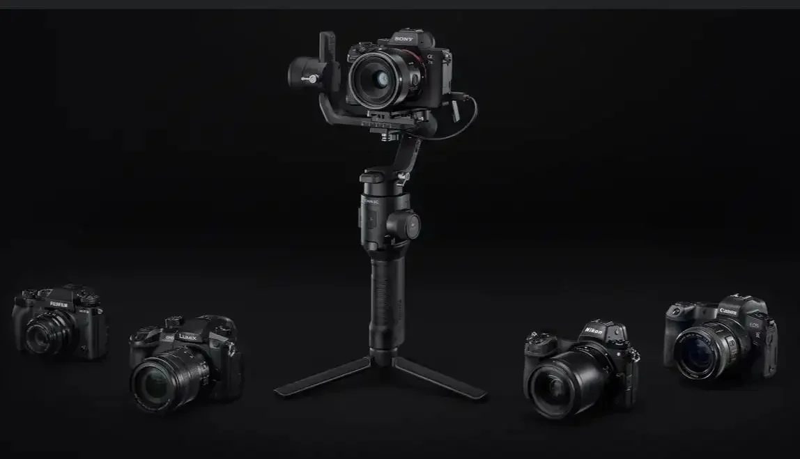 Ronin-Stabilisateur de cardan SC pour appareil photo, trépieds vidéo à une main, télécommande pour selfie, léger, 3 axes