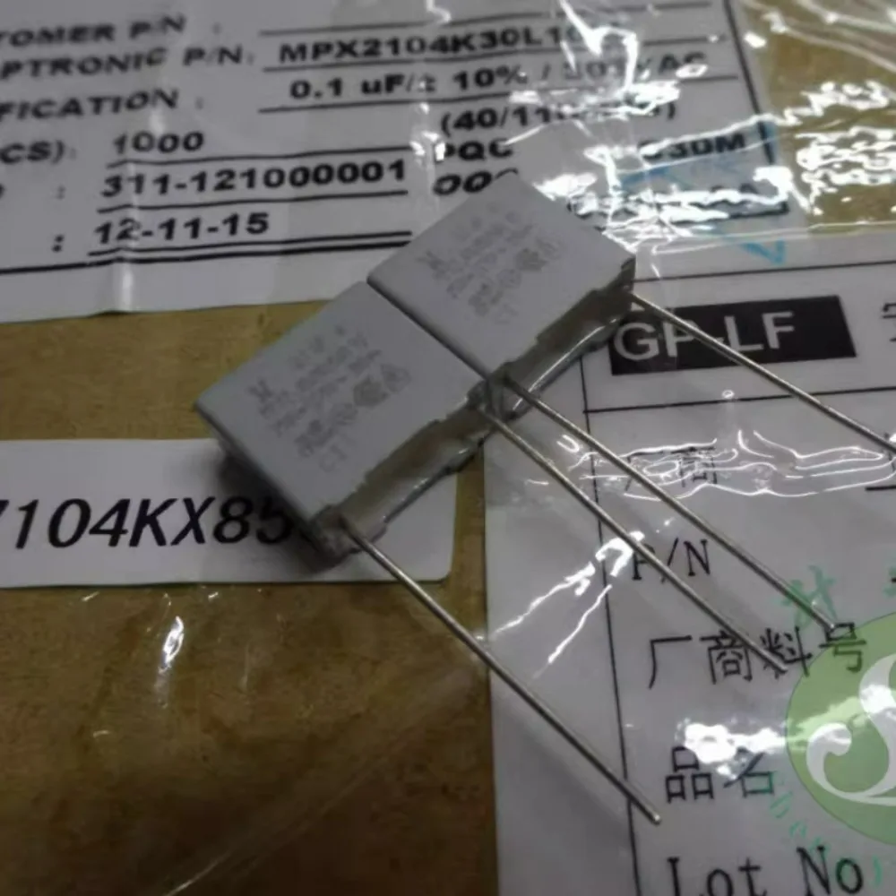 20pcs/lot EUROP 0.1uf/305vAC 100nf u1 104 Brand New 10mm/15mm Film Capacitors MPX2104K30L10LL / MPX2104K30L15LL