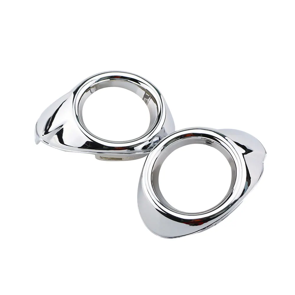 2 قطعة ABS كروم سيارة الجبهة مصابيح الضباب يغطي رئيس أضواء الضباب غطاء ملصق لفورد فوكس 3 MK3 2012 2013 2014 2015 اكسسوارات