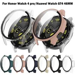 Huawei gt4用強化ガラススクリーンプロテクター,バンパーカバー,フィルムフレーム,Honor, Watch 4 pro,46mm