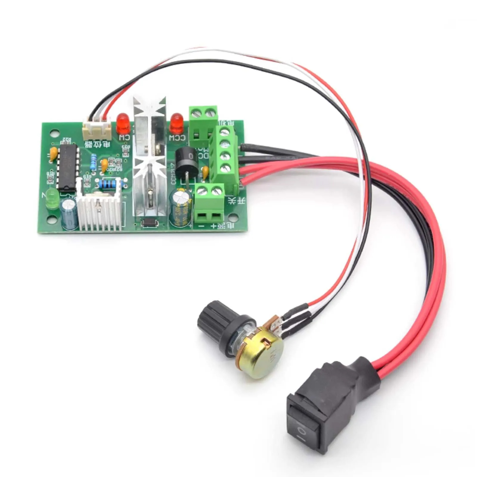 

10-30V DC Motor Speed Controller, 500KHz CW CCW Reversible PWM Motor Speed Governor Switch