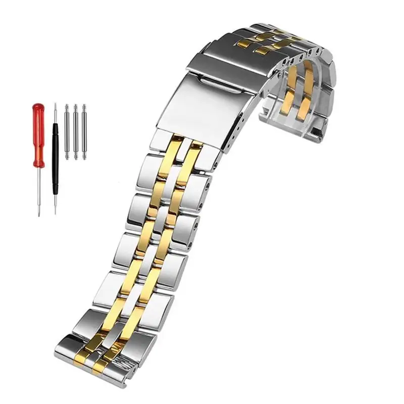 

PCAVO 316L stainless steel watchband 22mm 24mm solid metal wristband for breitling Watch strap mens watch bracelet for A49350