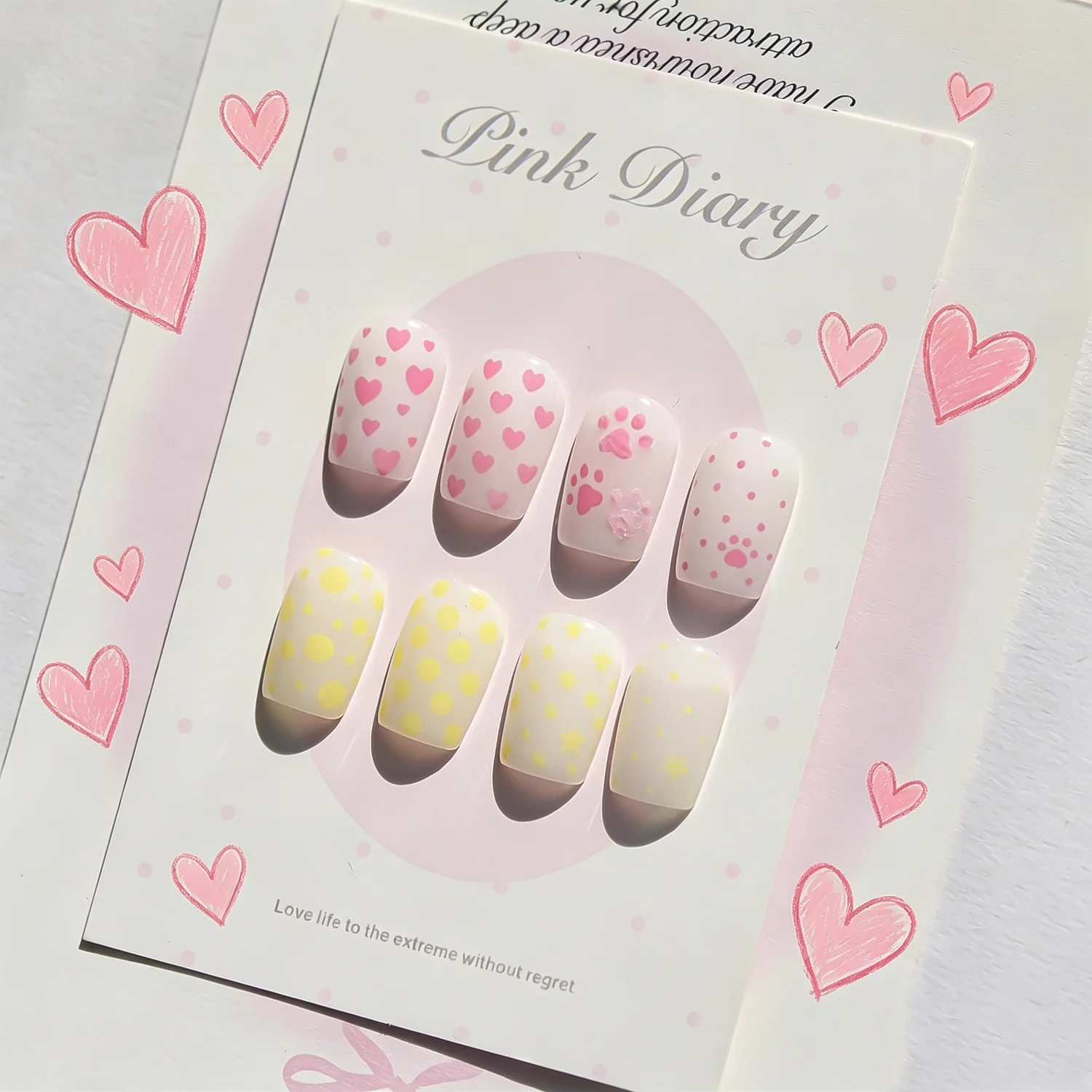 3D Nail Sticker Shiny Bubble Love Heart Cat Paw Star Print Spraying Hollow Printing Template Nail Mold Nail Art Supplies Tools