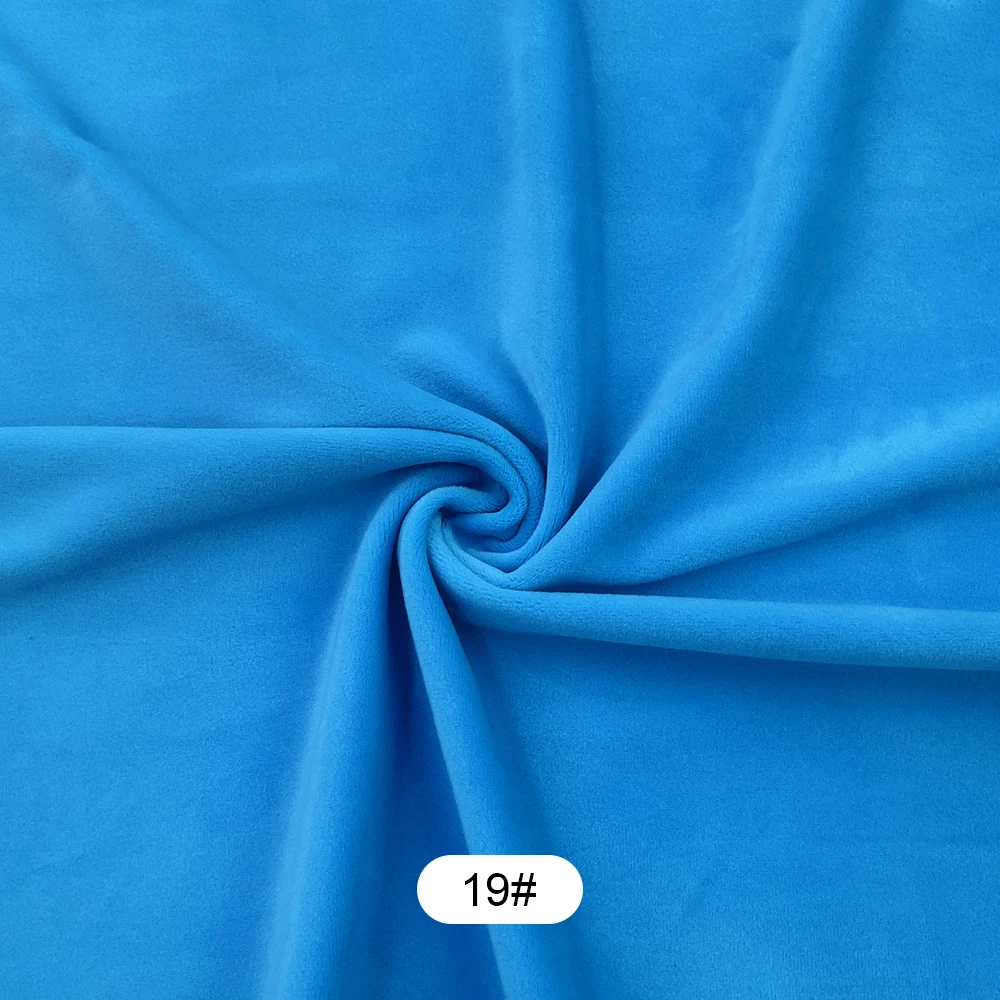 40 Farben 50x50cm Stretch Mochi Glatter Minky Stoff Hopen 95 % Polyester 5 % Spandex Stretch 4-seitiger Plüschstoff für DIY-Nähspielzeug