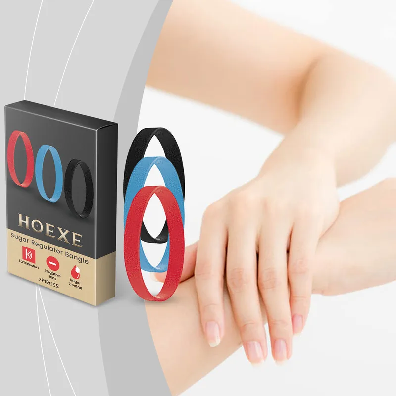 Gelang Perawatan Harian Hoexe Sugar Care, Portabel, Ion Negatif, Meredakan Ketidaknyamanan Kulit, Gelang Perawatan Tubuh