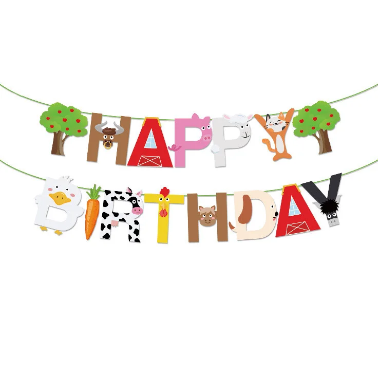 1Set Bauernhof Tier Papier Hut Karton Kuh/Schwein/Schafe Hüte Nette Süßigkeiten Taschen für Kinder Bauernhof Tiere thema Glücklich Geburtstag Party Decor – Detail 3