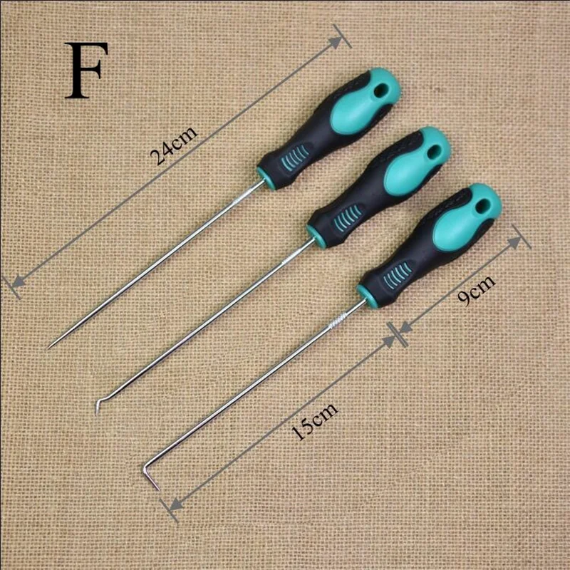 4Pcs Car Repair Tools Long Pick and Hook Gasket Puller Pick Tools Removing Car Oil Seal O-Ring Seal Auto Disassembly Accessories