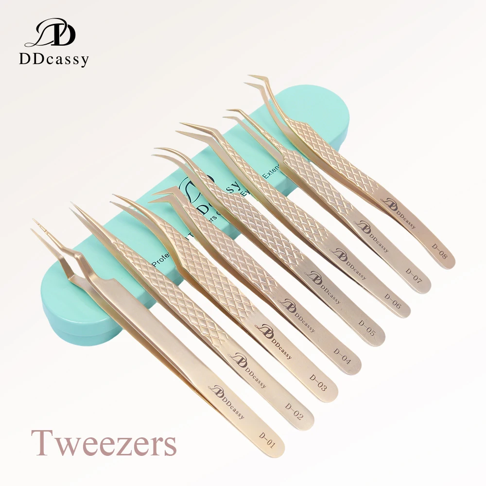Volume Eyelash Pincet Eyelash Tweezers Antistatic Anti-Slip High-Density Precision Accurate Tweezers Nippers Point