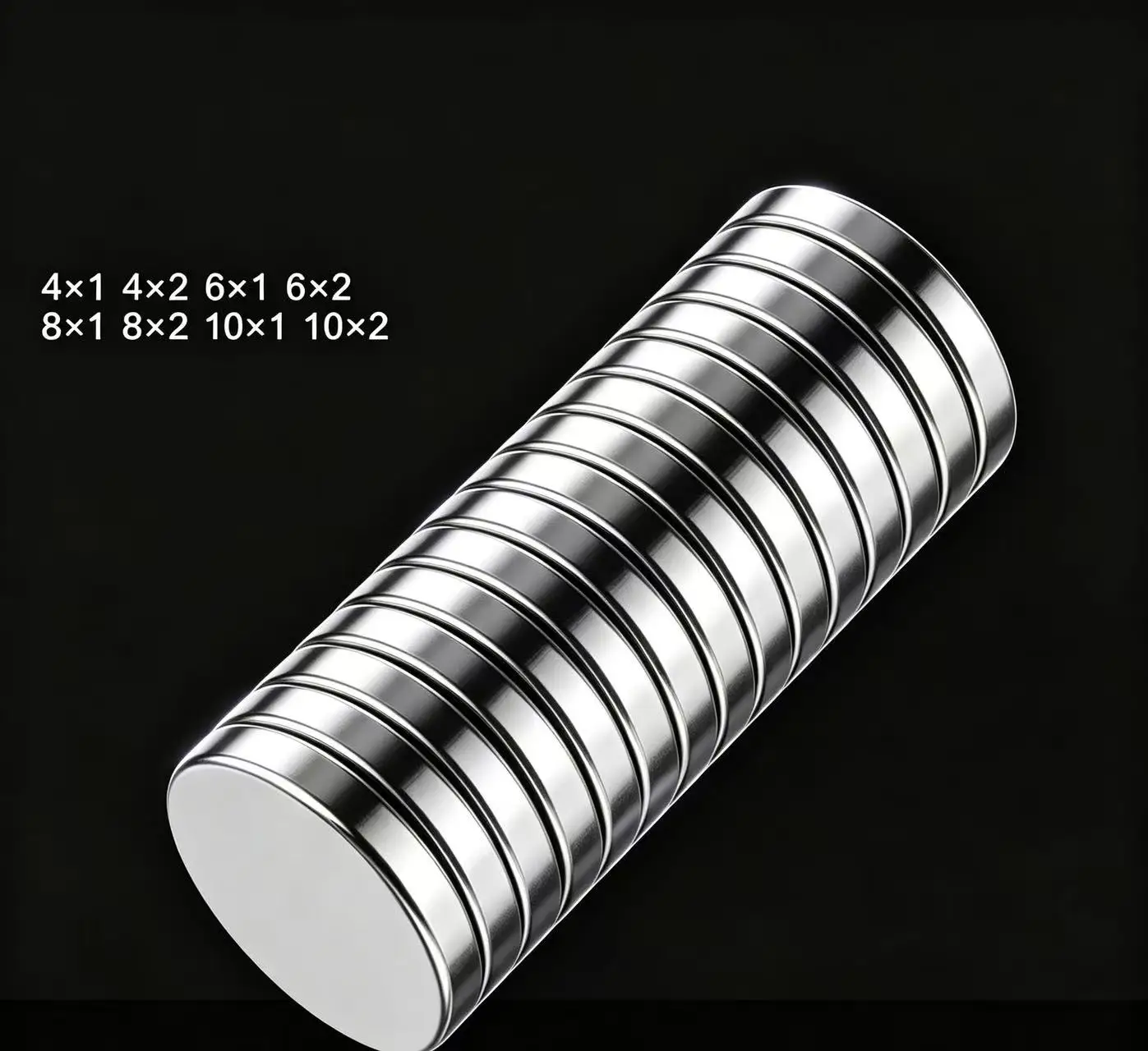 Super Powerful Round Magnet 4x1 4x2 6x1 6x2 8x1 8x2 10x1 10x2 mm Permanent Neodymium Magnets Imanes NdfeB Refrigerator Magn
