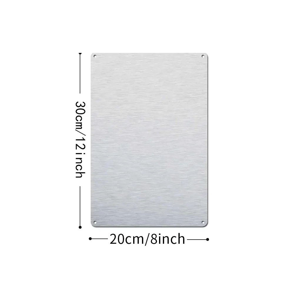 لافتة بار ألومنيوم كلاسيكية مخصصة - اسم مخصص لتزيين الحائط في الهواء الطلق للمنزل والمقهى والحانة والمطبخ وكهف الرجل - 12 × 8 بوصة #3