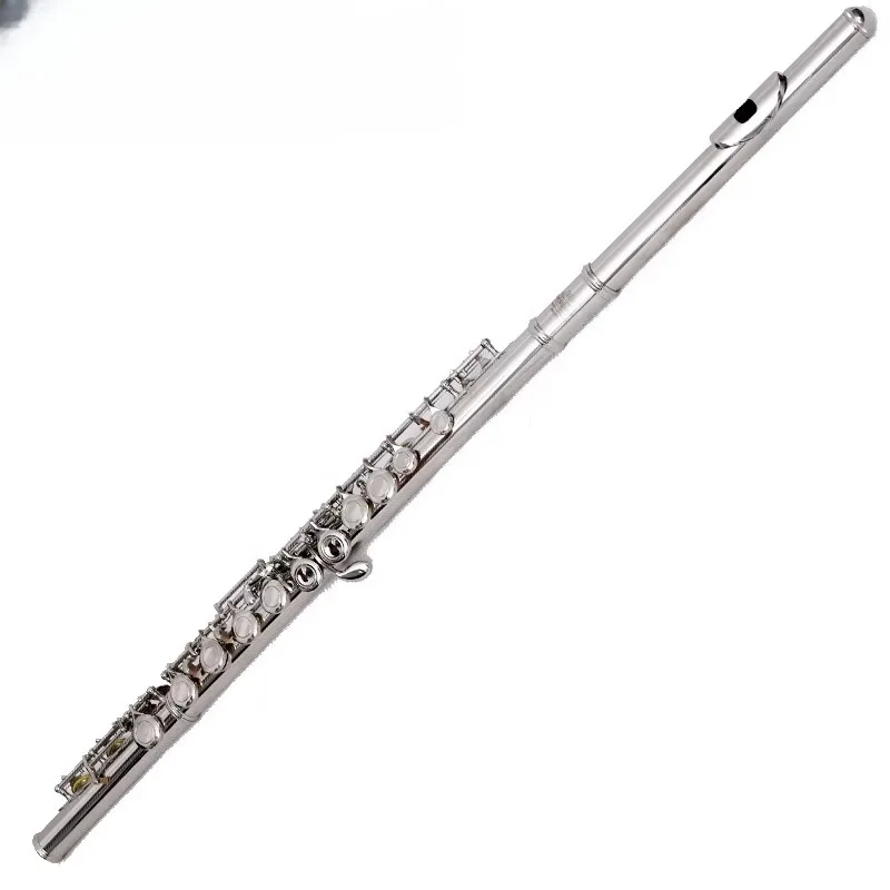 

Key Flute White Bronze Nickel/Silver Plated Concert with E
