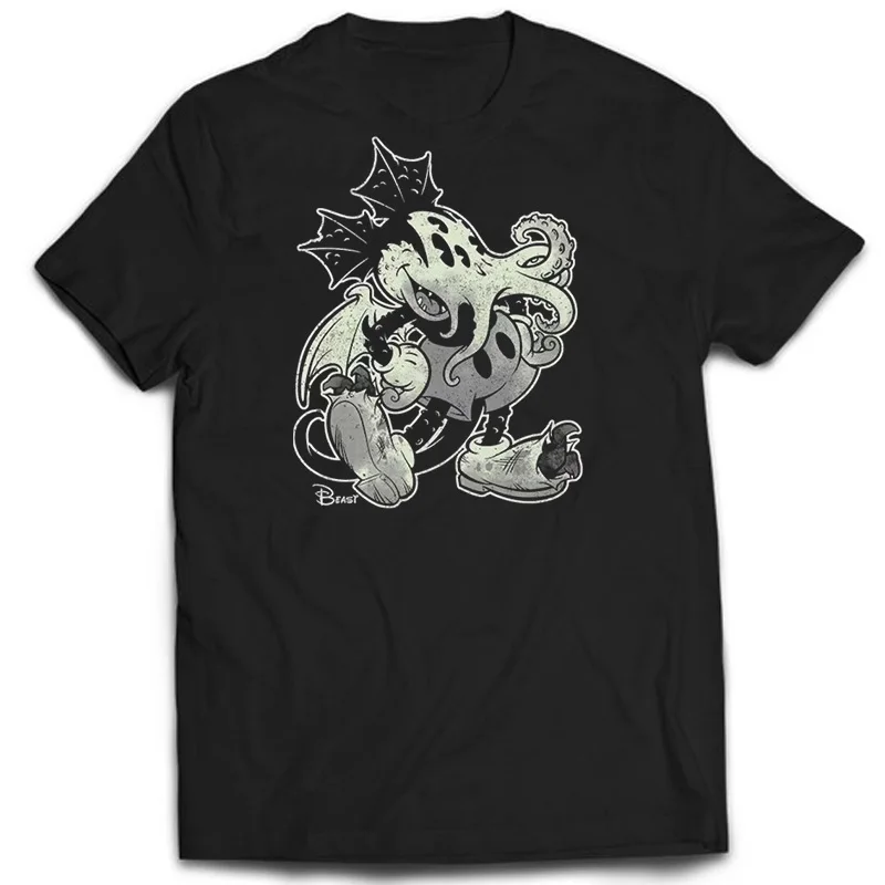 Cthulhu Fashion Graphic Streetwear Daily Casual 100% Cotton Harajuku Oversized Vintage t-shirt Tops