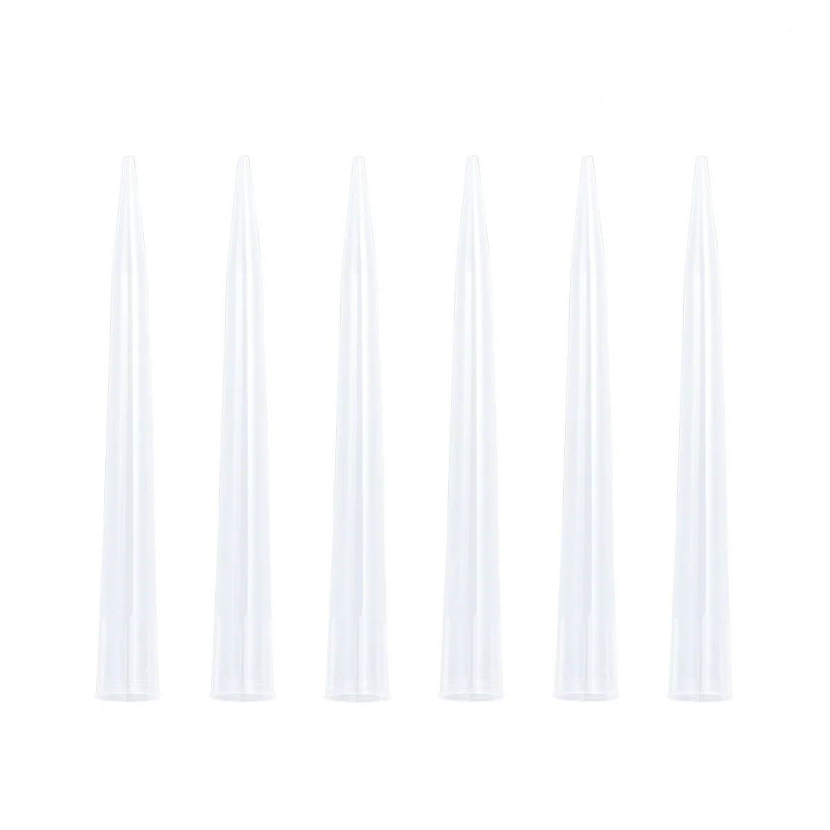 

50Pcs Pipettor Tip Plastic Liquid Transfer Tapered Narrow Point Laboratory Analysis High-Efficiency Pipette Accessories