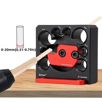 Adjustable Dowel Maker Jig 8mm-20mm with Carbide Blades Woodworking Electric Drill Milling Dowel Round Rod Auxiliary Tool