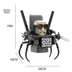 Skibidi Toilet The Audio Man and Camera Titan Man Speakerman Moc Building Blocks For lego Toys DIY Bricks Toy Set