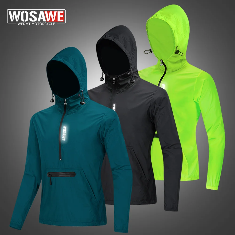 

WOSAWE Men Motorcycle Jacket Spring Summer Lightweight Motocross Windbreaker Outdoor Windproof Jackets Male Training Clothing