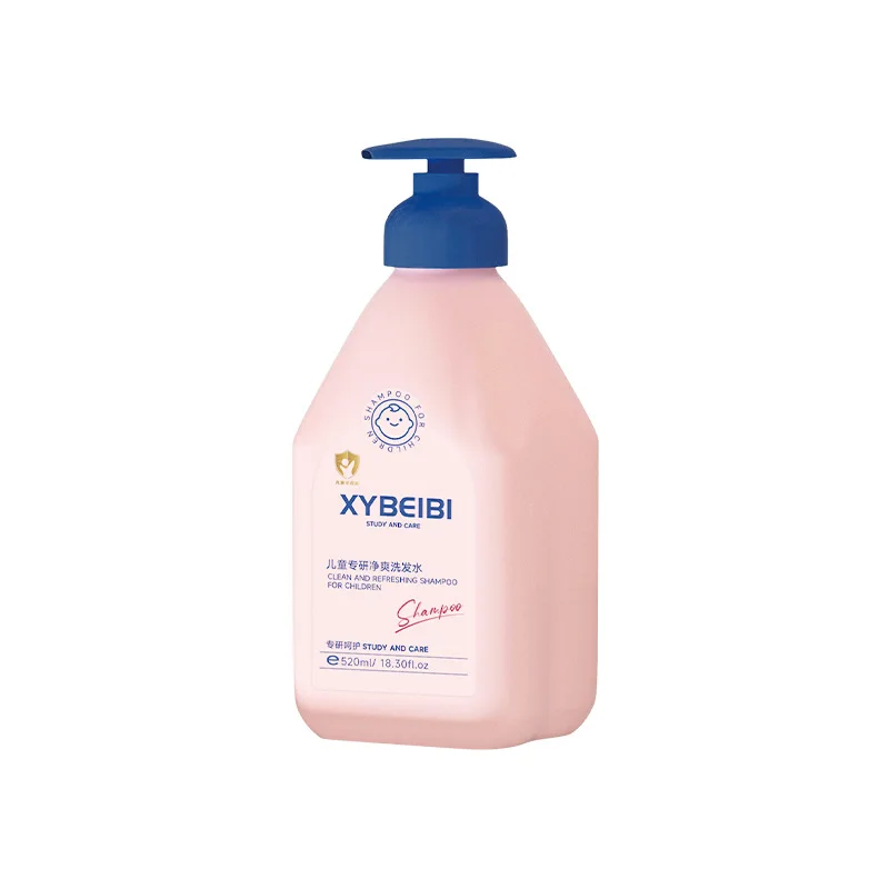 520ml 2-in-1 Children's Refreshing Shampoo and Body Wash Foam Rich Moisturizing for Children Aged 3-12