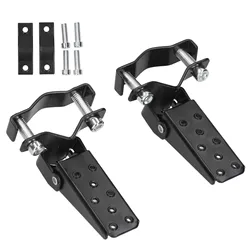 Foldable Footrest Foot Step Pegs Steel Pedal Black Universal for Retro Motorcycle ATV Foot Pegs Foot Rest Motorcycle Footpegs