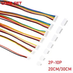 5Sets Mini Small Micro JST 2.0mm PH2.0 Male Female Connector 2/3/4/5/6/7/8/9/10-Pin Plug With terminal Wires Cable Socket 26AWG