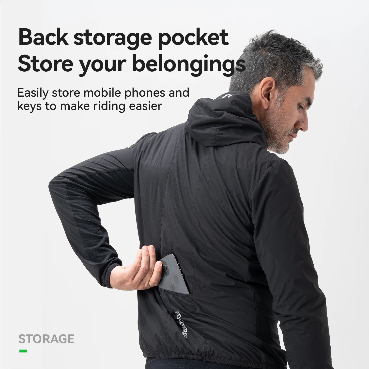 

ROCKBROS Cycling Jacket Double-layer Warm Winter Thermal Fleece Wear-resistant Clothing Long sleeved with Pocket Windproof