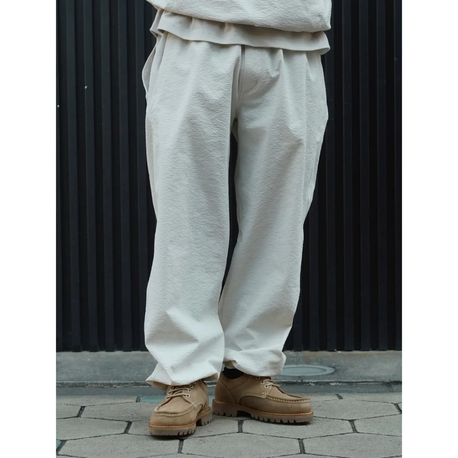 

Japanese Urban Outdoor [Zero] "Seersucker" High Fashion Lightweight Sunscreen Loose Casual Pants