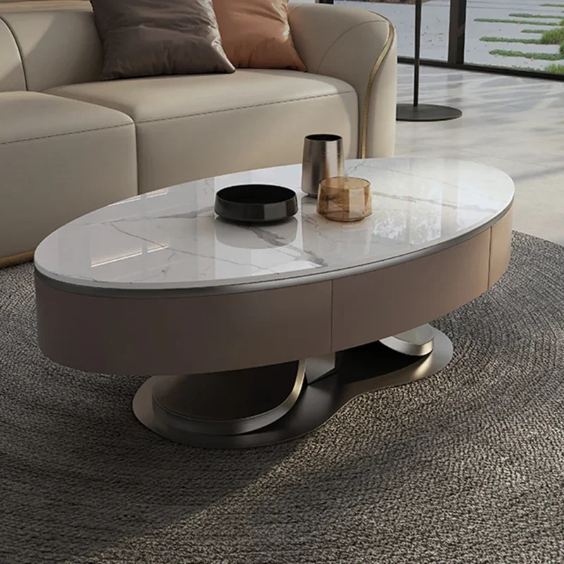 Premium Oval Book Coffee Tables Base Nordic Modern Hall Coffee Table Dining Dressing Sedentary Kaffee Tische Furniture