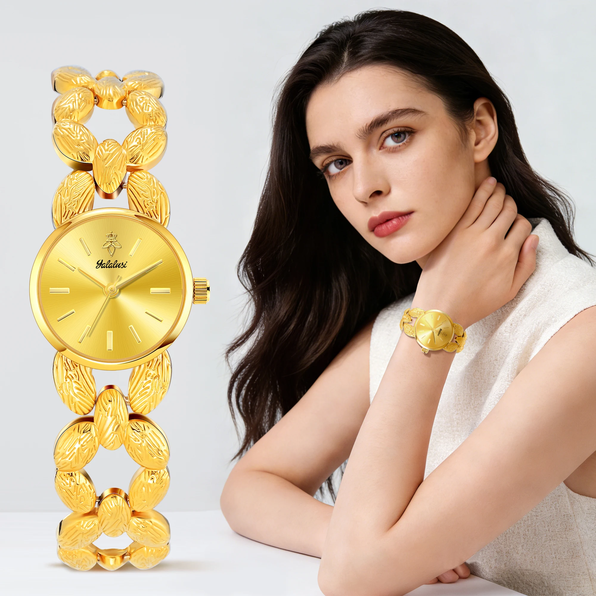 

YaLaLuSi Stylish ladies’ waterproof quartz watch: a luxurious and elegant bracelet watch, perfect as a gift reloj mujer montre