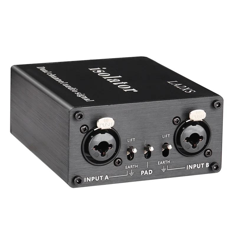 FEDI-4X LA2XS عازل الصوت مرشح الحد من الضوضاء يزيل الضوضاء الحالية ثنائي القناة 6.5 XLR خلاط عوازل الصوت