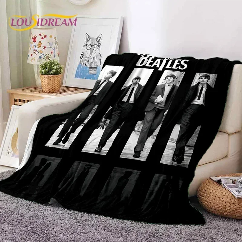 3D Superstar B-Beatles Rock Stand HD Blanket,Soft Throw Blanket for Home Bedroom Bed Sofa Picnic Travel Office Cover Gifts Kids