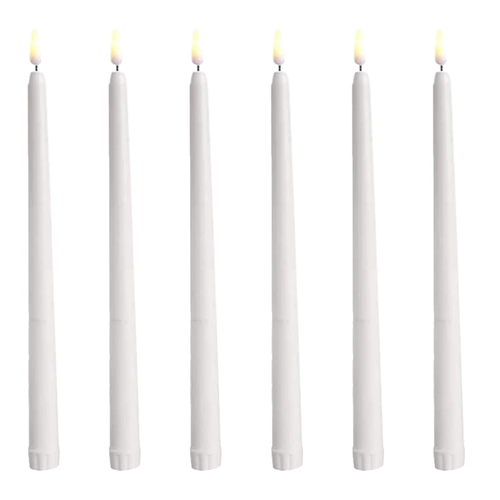 

6pcs Led Lights Flickering Electronic Candles Halloween Decorative Lamps Wedding Party Festival Home Garden Safe