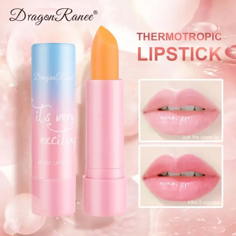 화장품 Temperature Change Color Lip Balm Lipstick Peach Girl Moisturizing Long Lasting Lip Gloss Makeup Lip Care Repair Cosmetic