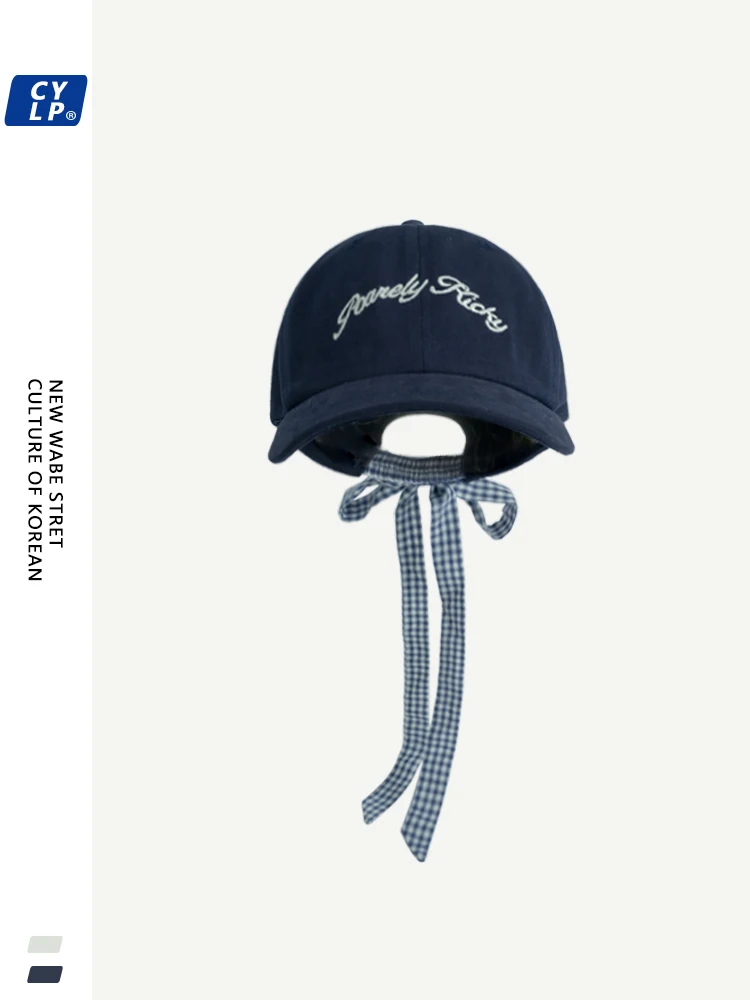 

Letter embroidered baseball cap female Korean version spring and summer versatile face cap