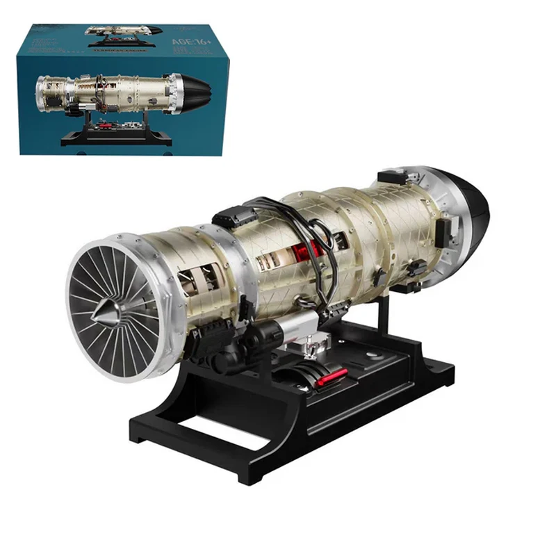 TECHING Metal Turbine Engine Assembly Kit DM135 DIY Manual Assembly Model Jet Fighter Toy
