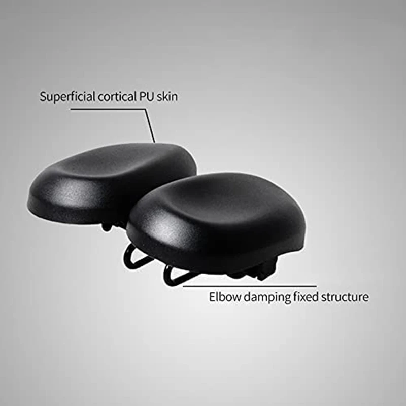 New Noseless Bicycle Seat Comfortable Bicycle Seat For Men Women Ergonomic Soft Double Pad Saddle Cushion