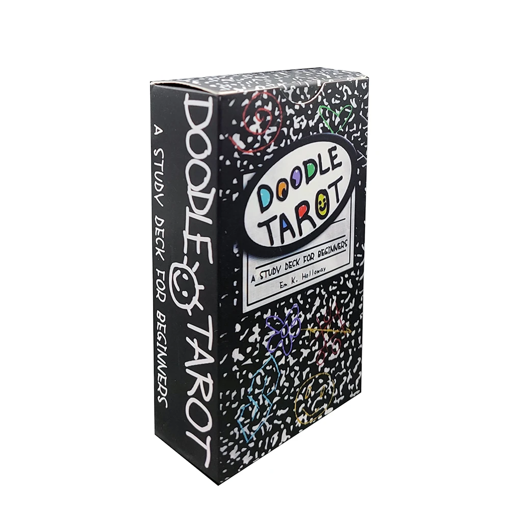 

12CMx7CM Doodle Tarot keyword deck designed with novice and beginners in mind Keyword Tarot Deck, Learning Tarot