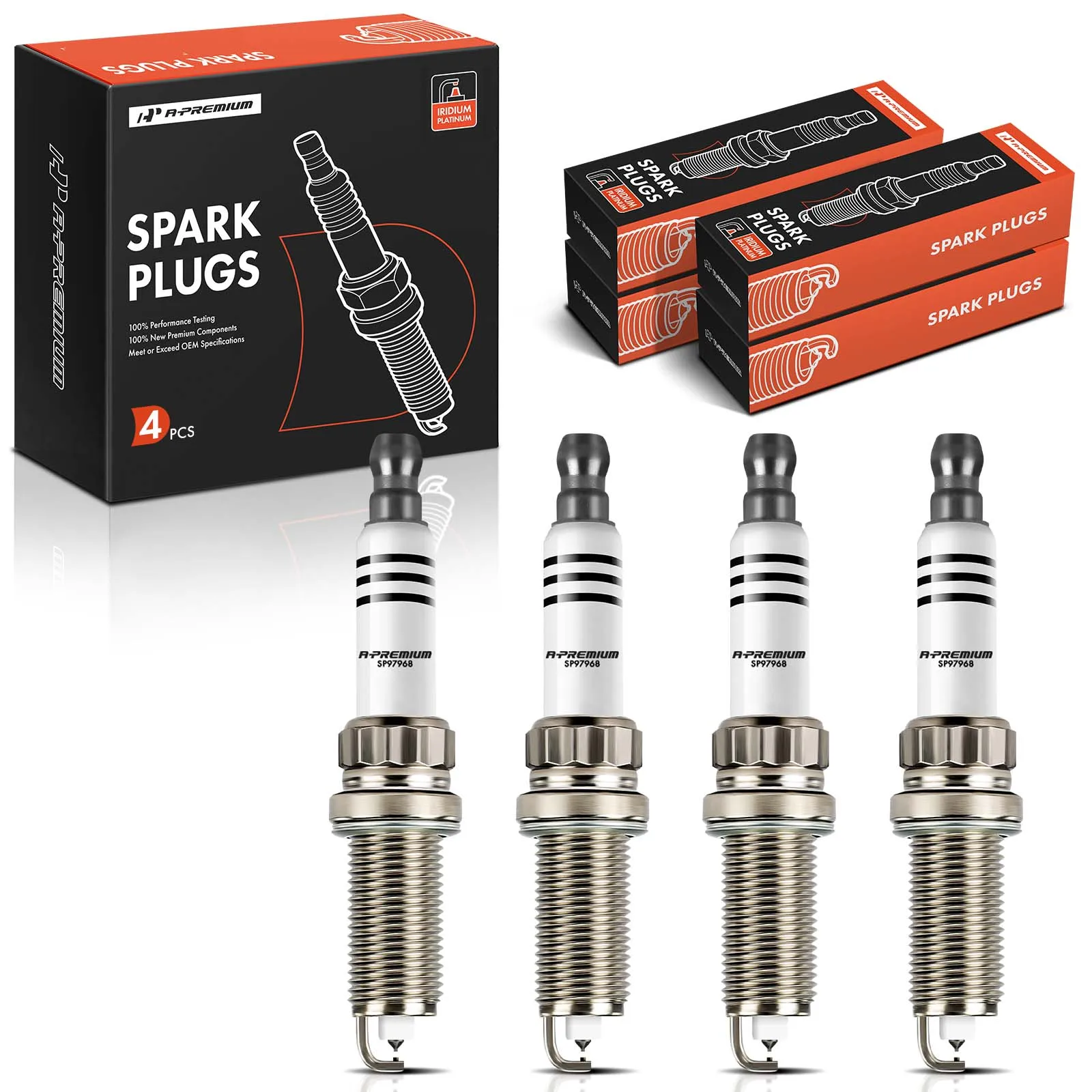 A-Premium 4x Iridium & Platinum Spark Plugs for Mini Cooper 2007-2015 Cooper Countryman