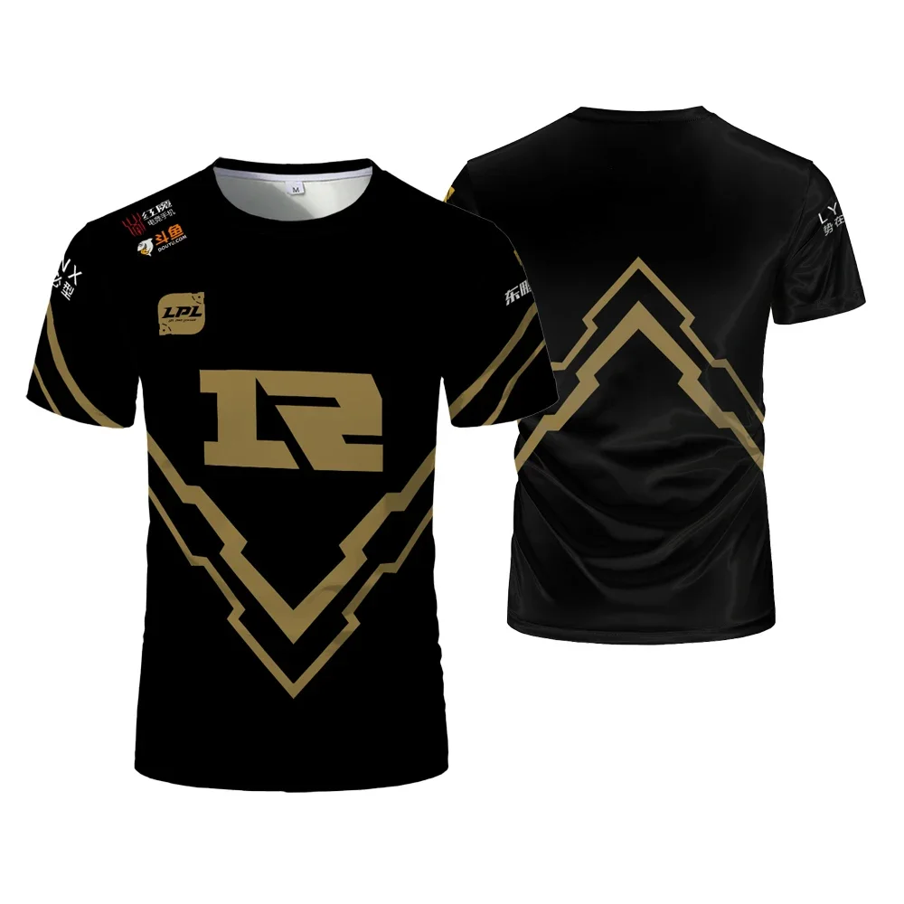 Esports LOL Games RNG Team Uniform Men T-shirt LPL E-sports Player Jersey T Shirt Sports Game Contest  Breathable Quick Dry Tees