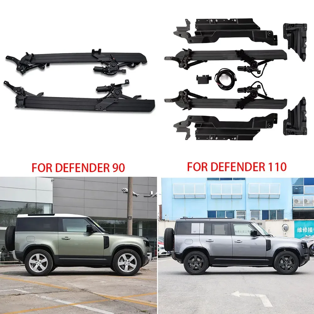 Original automatic Aluminum alloy Running Boards Side Step Bar Pedals Fits For Land Rover Defender 90 110 2020 2021 2022